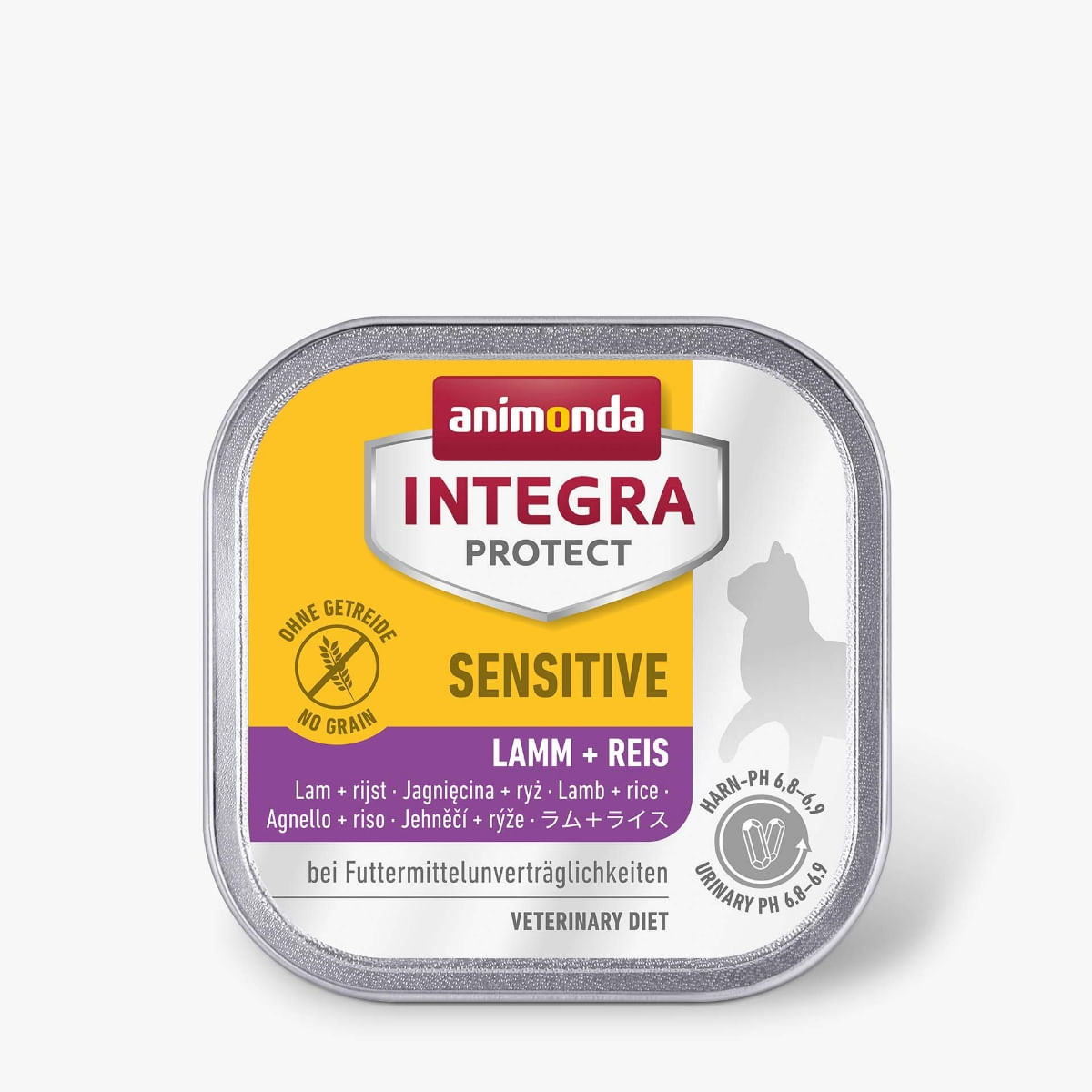 INTEGRA PROTECT Sensitive, Miel și Orez, dietă veterinară, tăviță hrană umedă pisici, alergii, sistem digestiv, (în aspic), 100g - poza 2