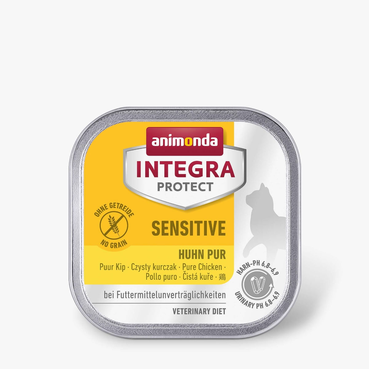 INTEGRA PROTECT Sensitive, Pui, dietă veterinară, tăviță hrană umedă monoproteică fără cereale pisici, alergii, sistem digestiv, (în aspic), 100g - poza 1