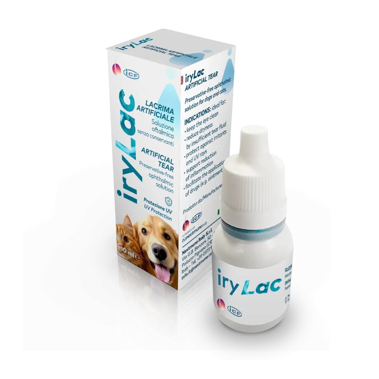 IryLAC, lacrimi artificiale caini & pisici, 10ml