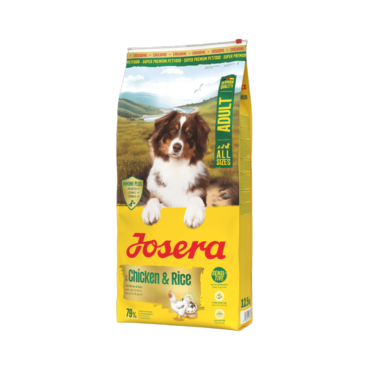 JOSERA Chicken & Rice, XS-XL, Pui și Orez, hrană uscată câini, 12.5kg - poza 1