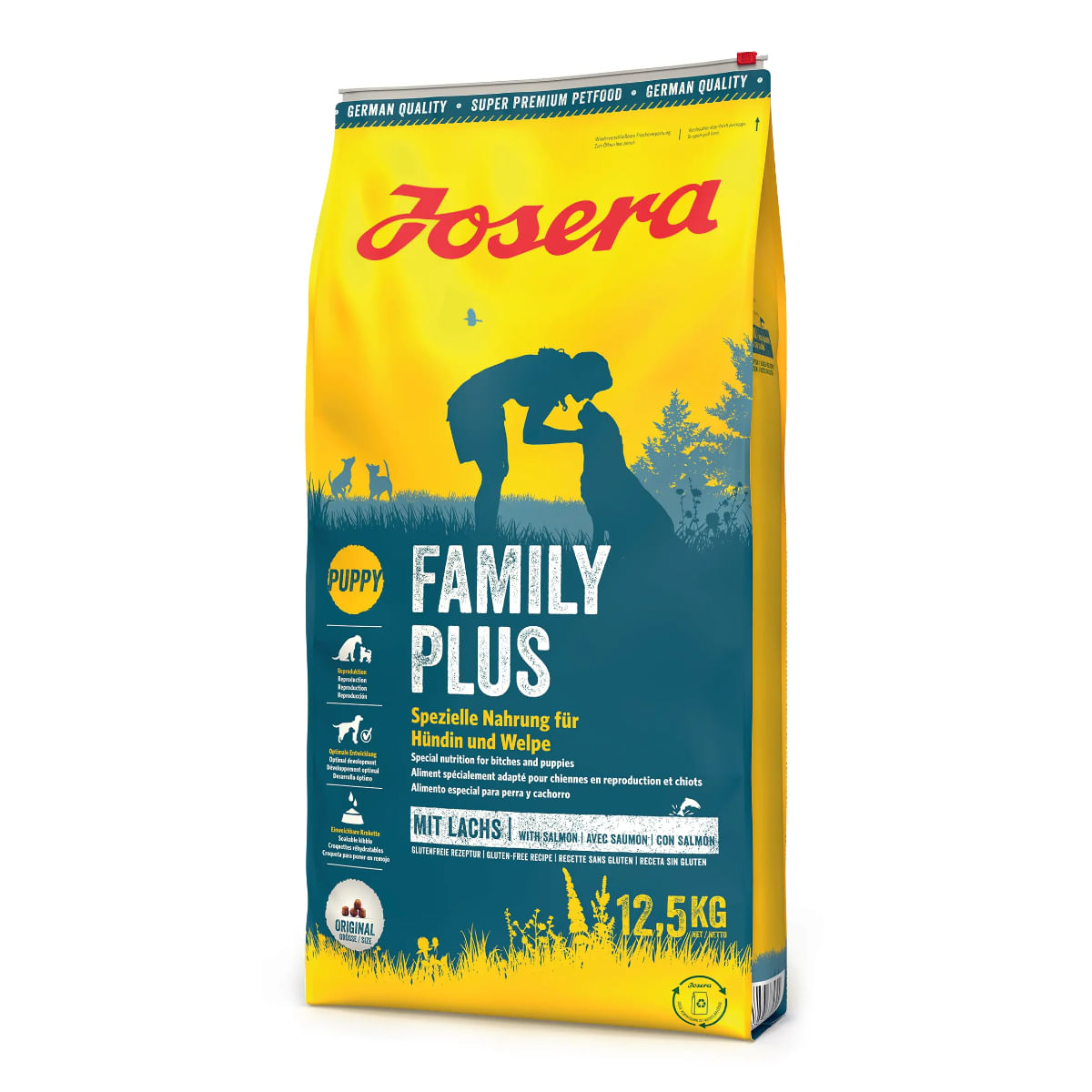 JOSERA Family Plus, XS-XL, Pasăre și Somon, hrană uscată câini junior & adult, 12.5kg - poza 2