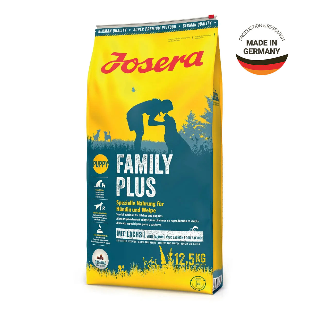 JOSERA Family Plus, XS-XL, Pasăre și Somon, hrană uscată câini junior & adult, 12.5kg - poza 3