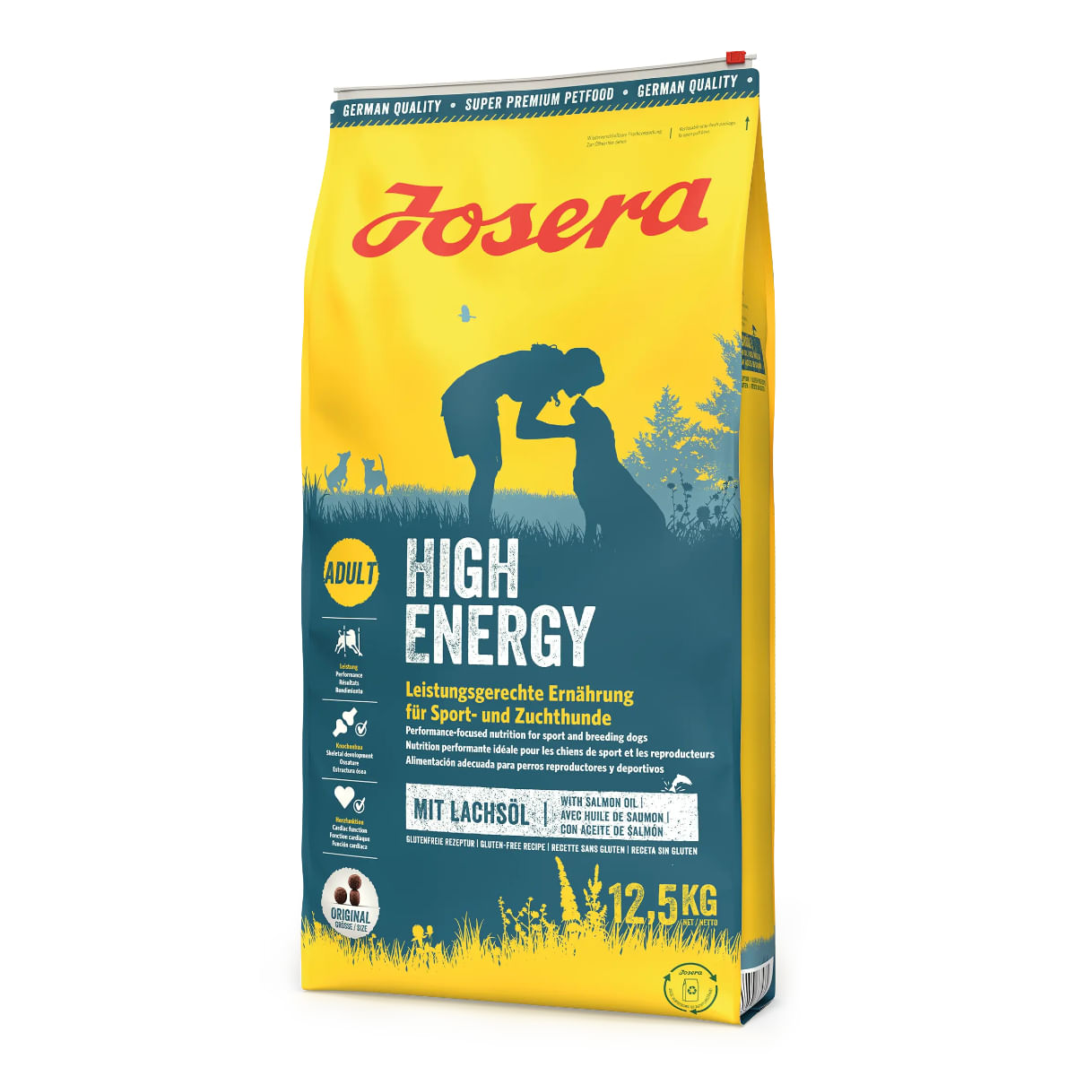 JOSERA High Energy, XS-XL, Pasăre și Somon, hrană uscată câini, activitate intensă, 12.5kg - poza 2