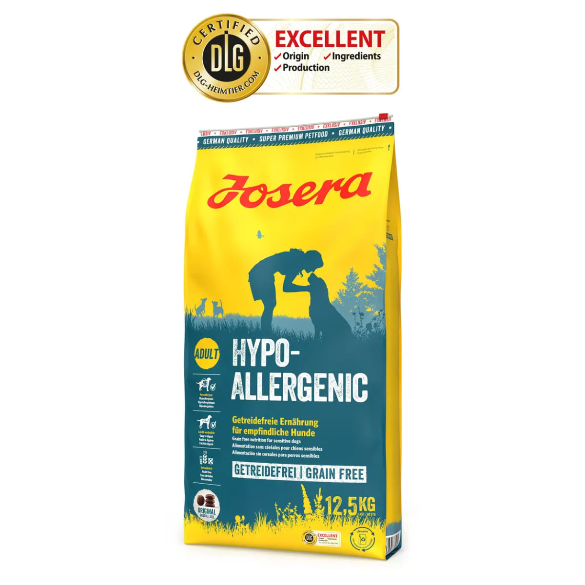 JOSERA Hypoallergenic, XS-XL, Insecte, hrană uscată câini, alergii, sistem digestiv, 12.5kg - poza 2