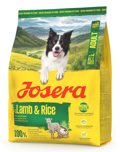 JOSERA Lamb and Rice Adult 900g hrană monoproteică cu miel