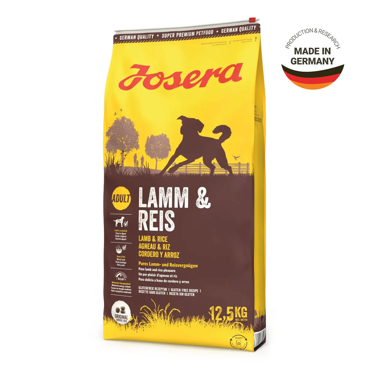 JOSERA Lamb & Rice, XS-XL, Miel și Orez, hrană uscată câini, 12.5kg - poza 3