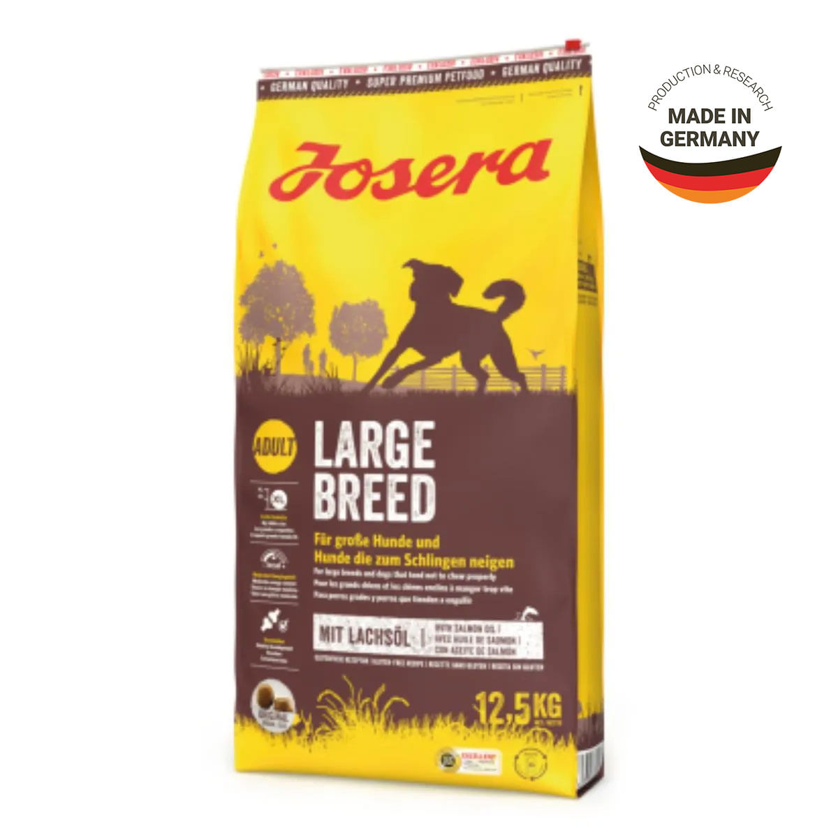 JOSERA Large Breed, L-XL, Pasăre și Somon, hrană uscată câini, 12.5kg - poza 3