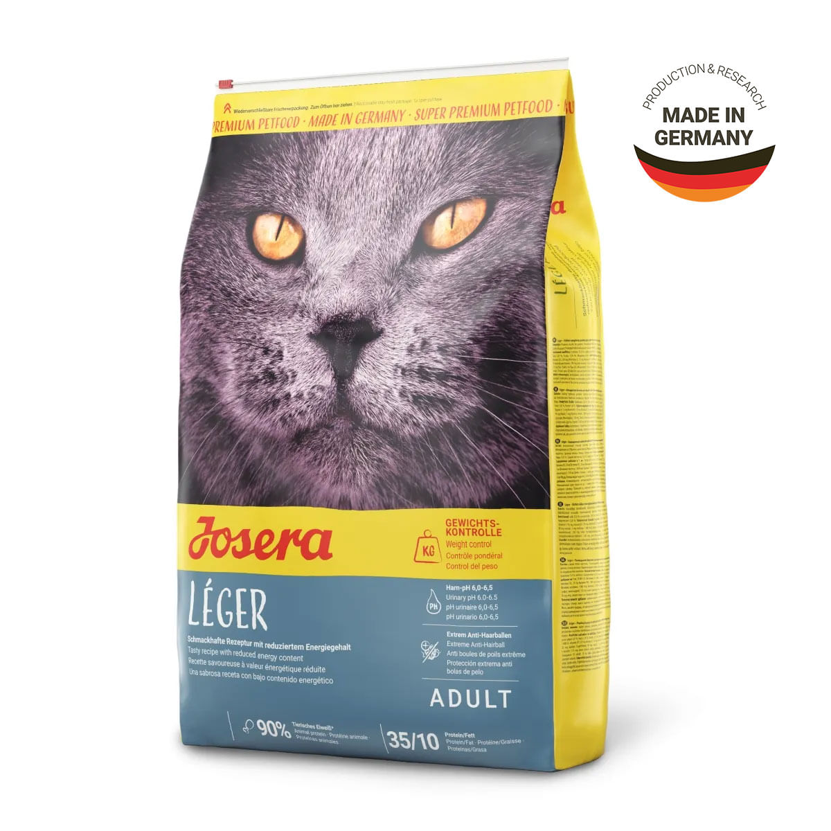 JOSERA Leger, Pui, hrană uscată pisici, metabolism (Obezitate Si Diabet) JOSERA Leger, Pui, hrană uscată pisici, managementul greutății, 10kg - poza 3