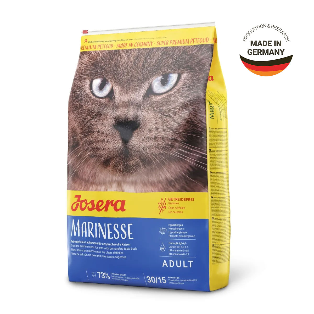 JOSERA Marinesse, Somon, hrană uscată pisici, sistem digestiv & probiotice, 10kg - poza 1