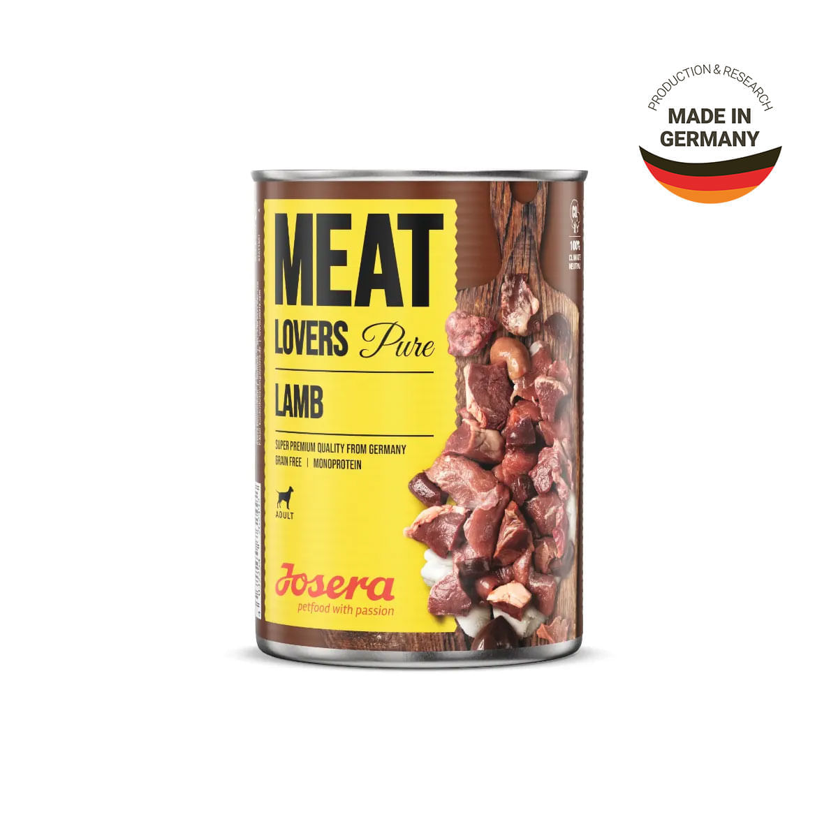 JOSERA Meat Lovers Pure, XS-XL, Miel, conservă hrană umedă monoproteică fără cereale câini, (în sos), bax, 400g x 6buc - poza 2