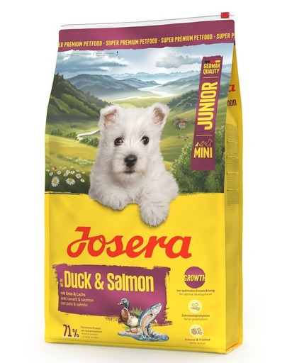 JOSERA Mini Junior Duck & Salmon 10 kg hrană căței mici cu rață și somon