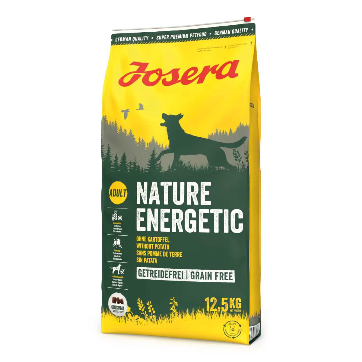 JOSERA Nature Energetic, XS-XL, Pasăre, hrană uscată fără cereale câini, activitate intensă, 12.5kg - poza 2