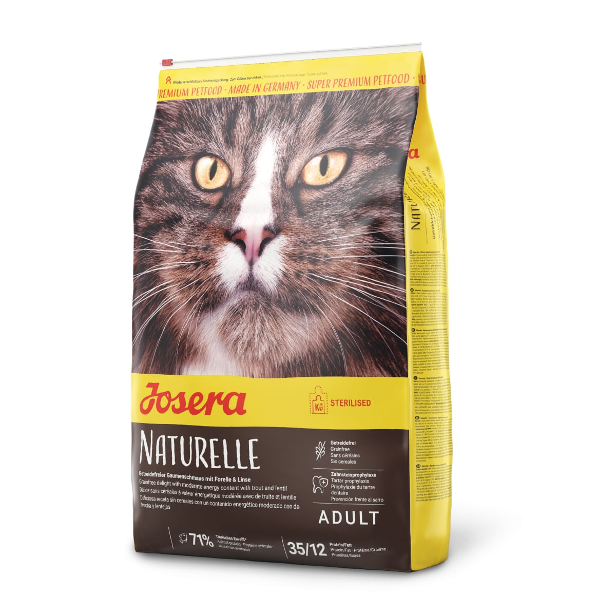 JOSERA Naturelle, Pui, hrană uscată fără cereale pisici sterilizate JOSERA Naturelle, Pui, hrană uscată fără cereale pisici sterilizate, 4.25kg - poza 1