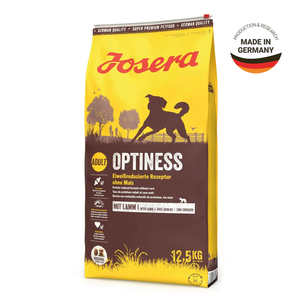 JOSERA Optiness, M-XL, Pasăre, hrană uscată câini, apetit capricios, 12.5kg - poza 3