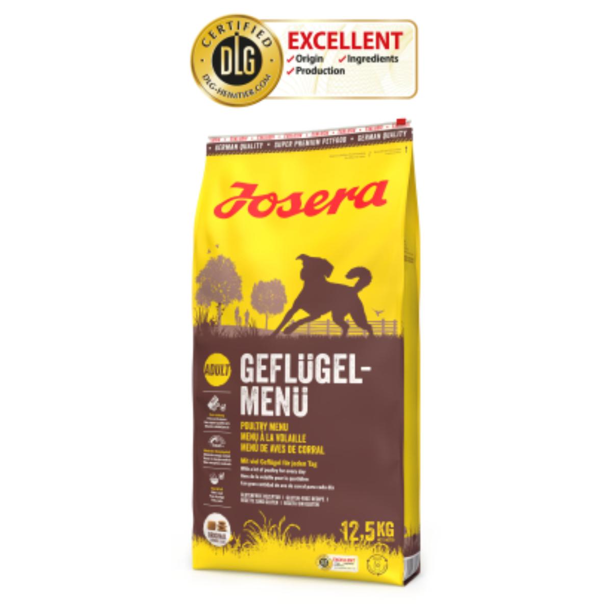JOSERA Poultry Menu, XS-XL, Pasăre, hrană uscată câini, 12.5kg - poza 2