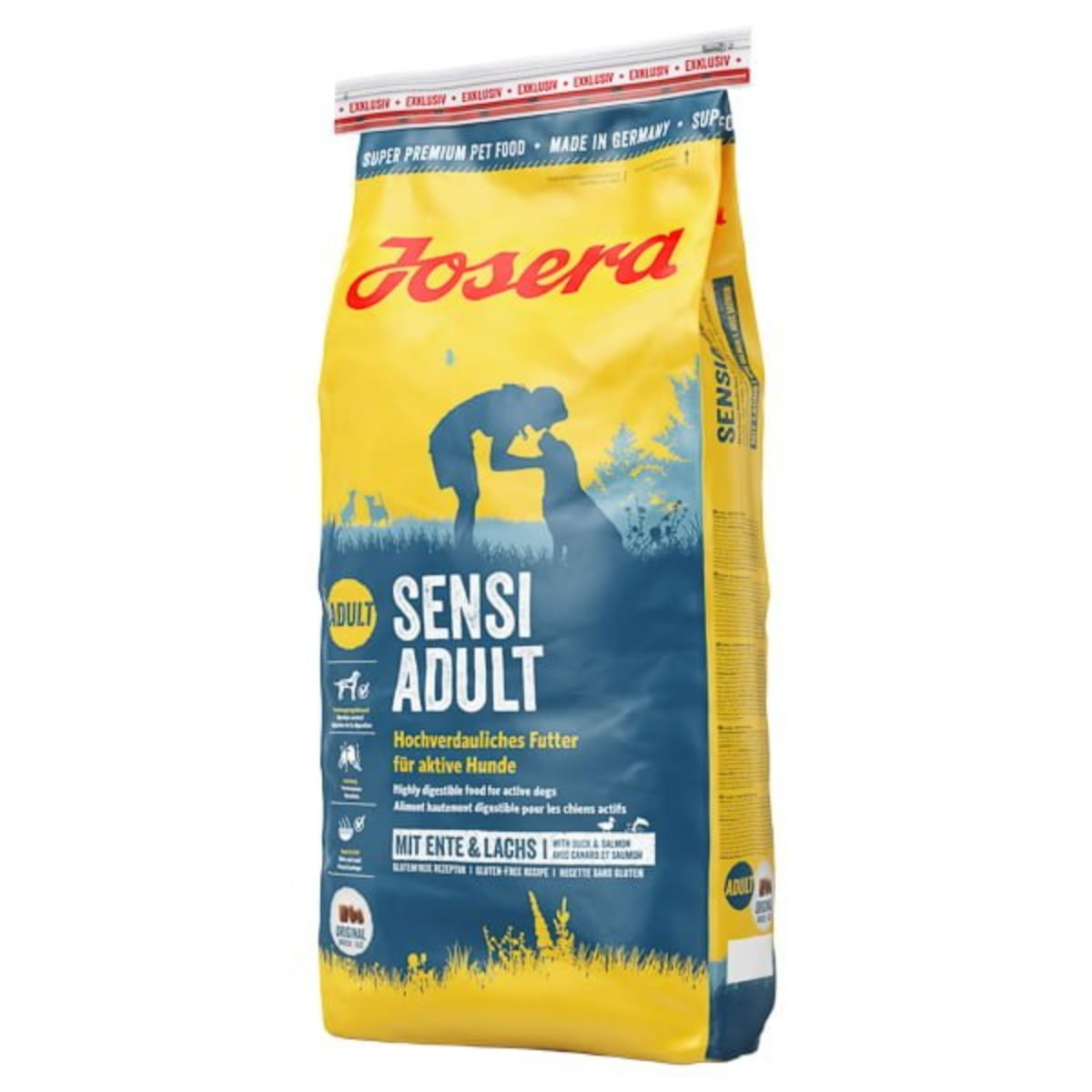 JOSERA Sensi Adult, XS-XL, Rață și Somon, hrană uscată câini, sistem digestiv, 15kg - poza 2