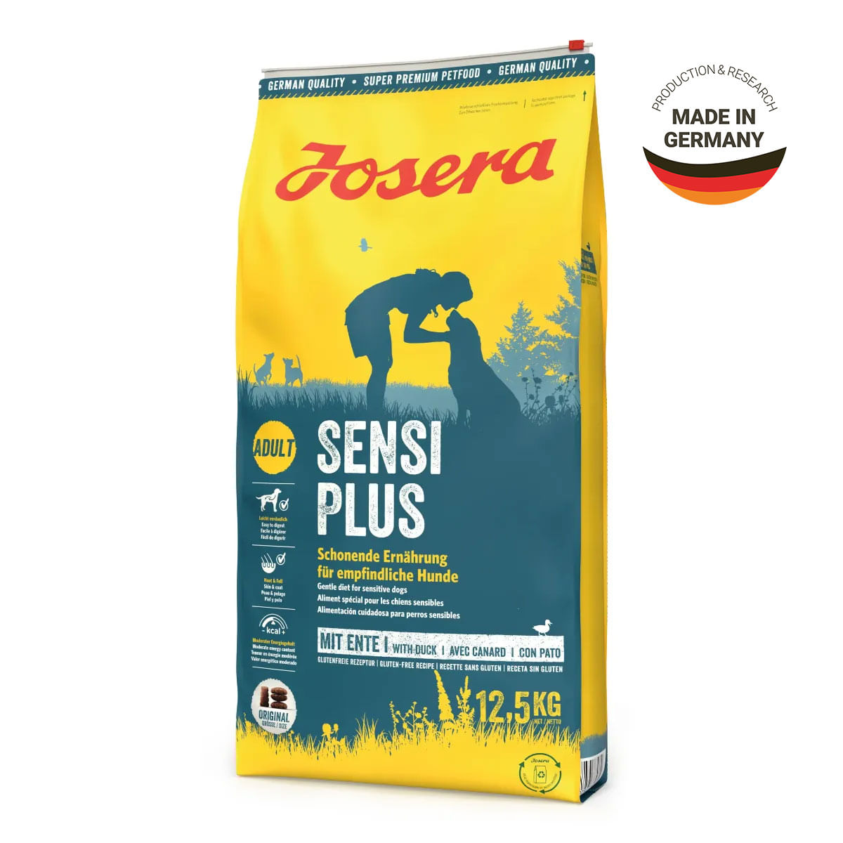 JOSERA Sensi Plus, XS-XL, Pasăre și Rață, hrană uscată câini, 12.5kg - poza 3