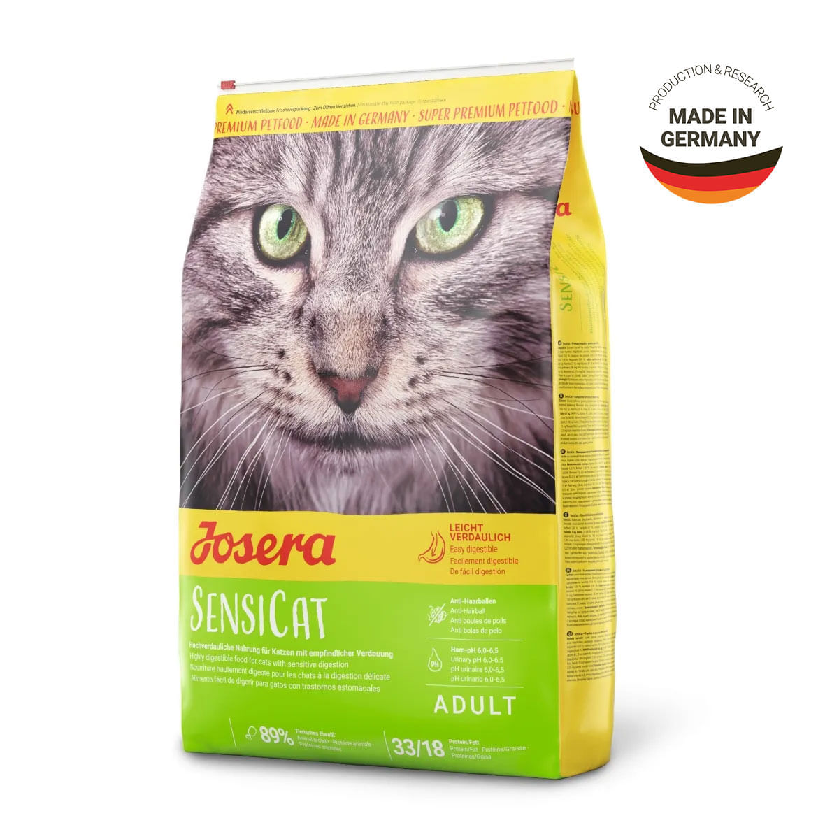JOSERA Sensicat, Pui, hrană uscată pisici, sistem digestiv & probiotice,10kg - poza 1