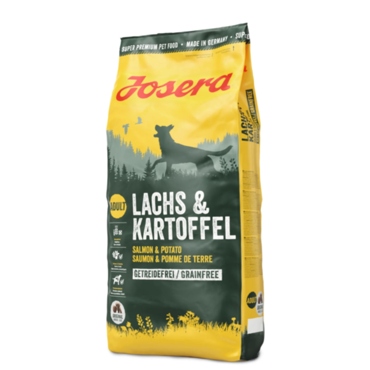 JOSERA Somon & Cartofi, XS-XL, Somon, hrană uscată fără cereale câini senior, 15kg - poza 2