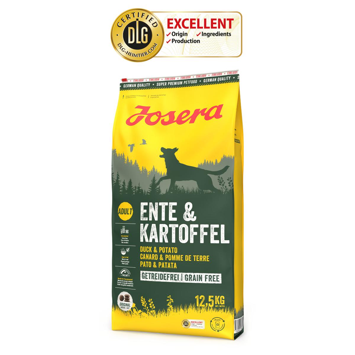 JOSERA, XS-XL, Rață și Cartofi, hrană uscată fără cereale câini, 12.5kg - poza 2