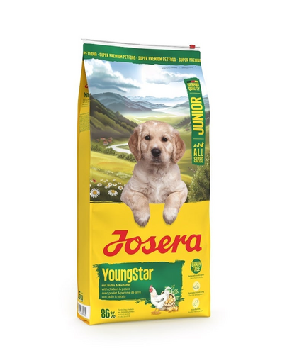 JOSERA YoungStar 12,5 kg hrană câini tineri + 2x900g GRATIS