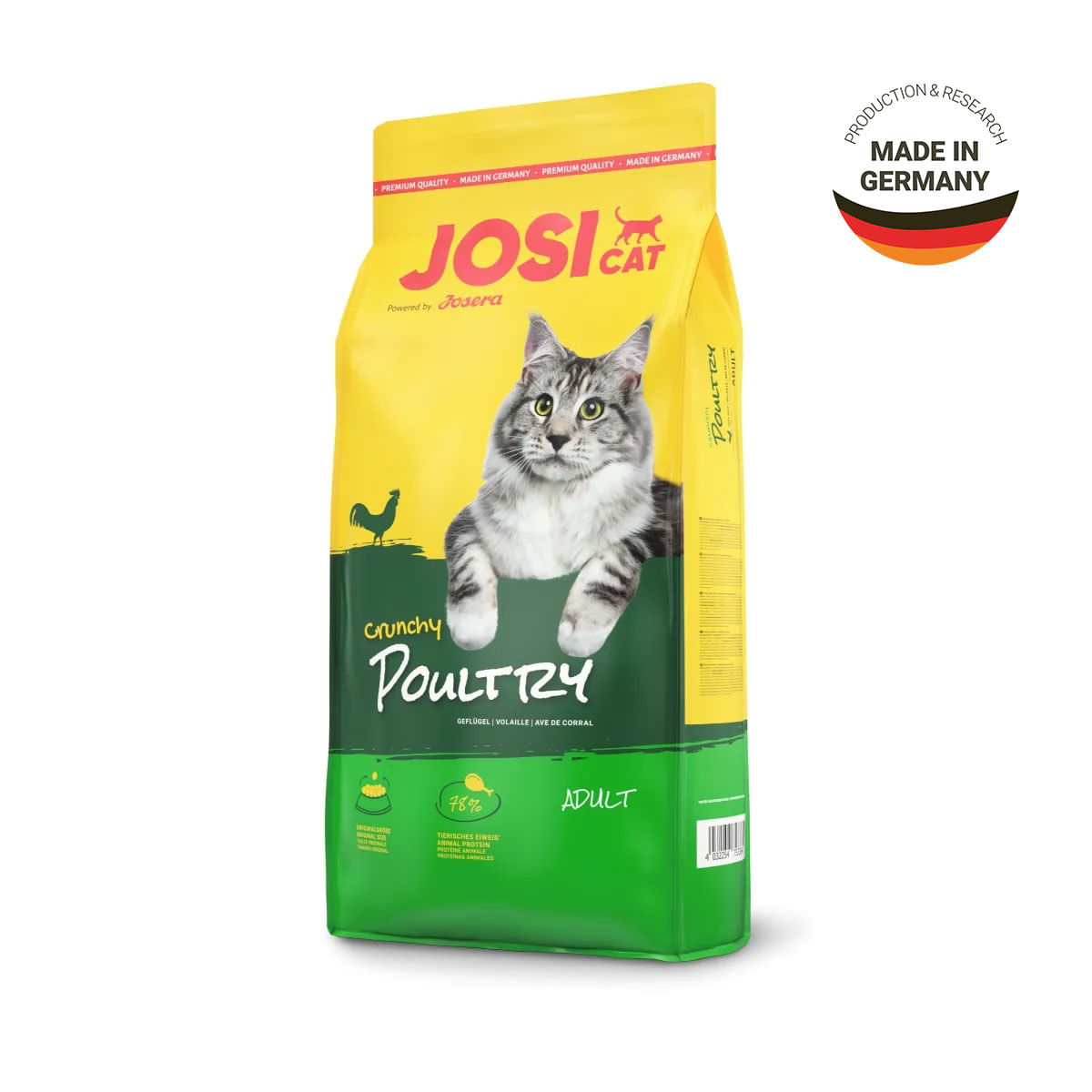 JOSICAT Crunchy, Pui, hrană uscată pisici, 18kg - poza 3