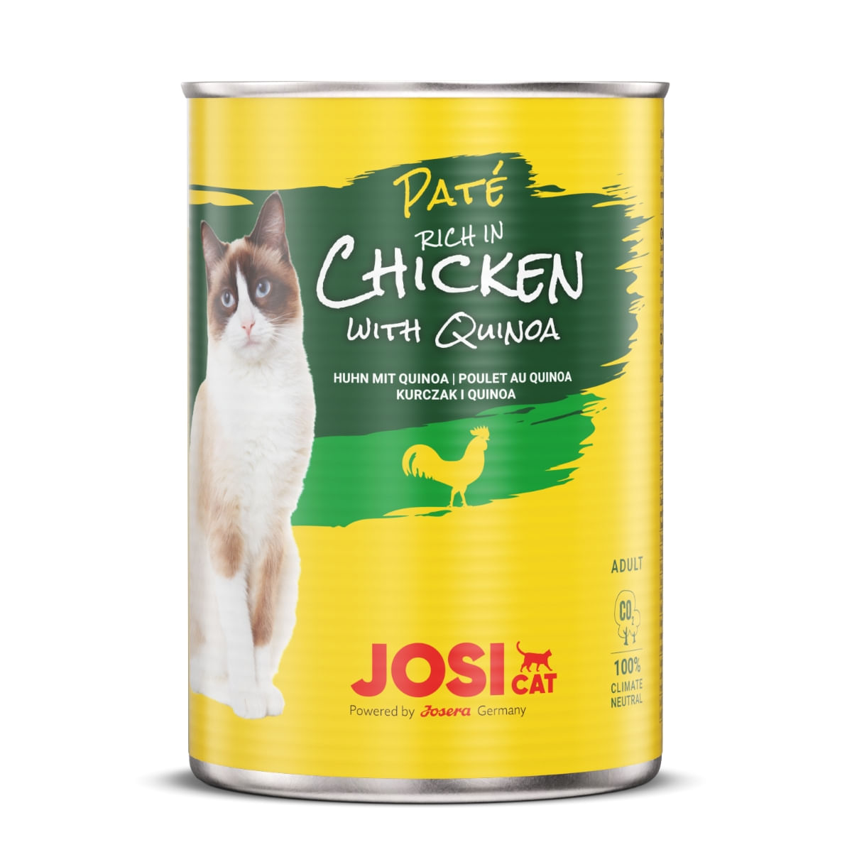 JOSICAT Pate, Pui cu Quinoa, bax conservă hrană umedă pisici, (pate), 400g x 12 - poza 2