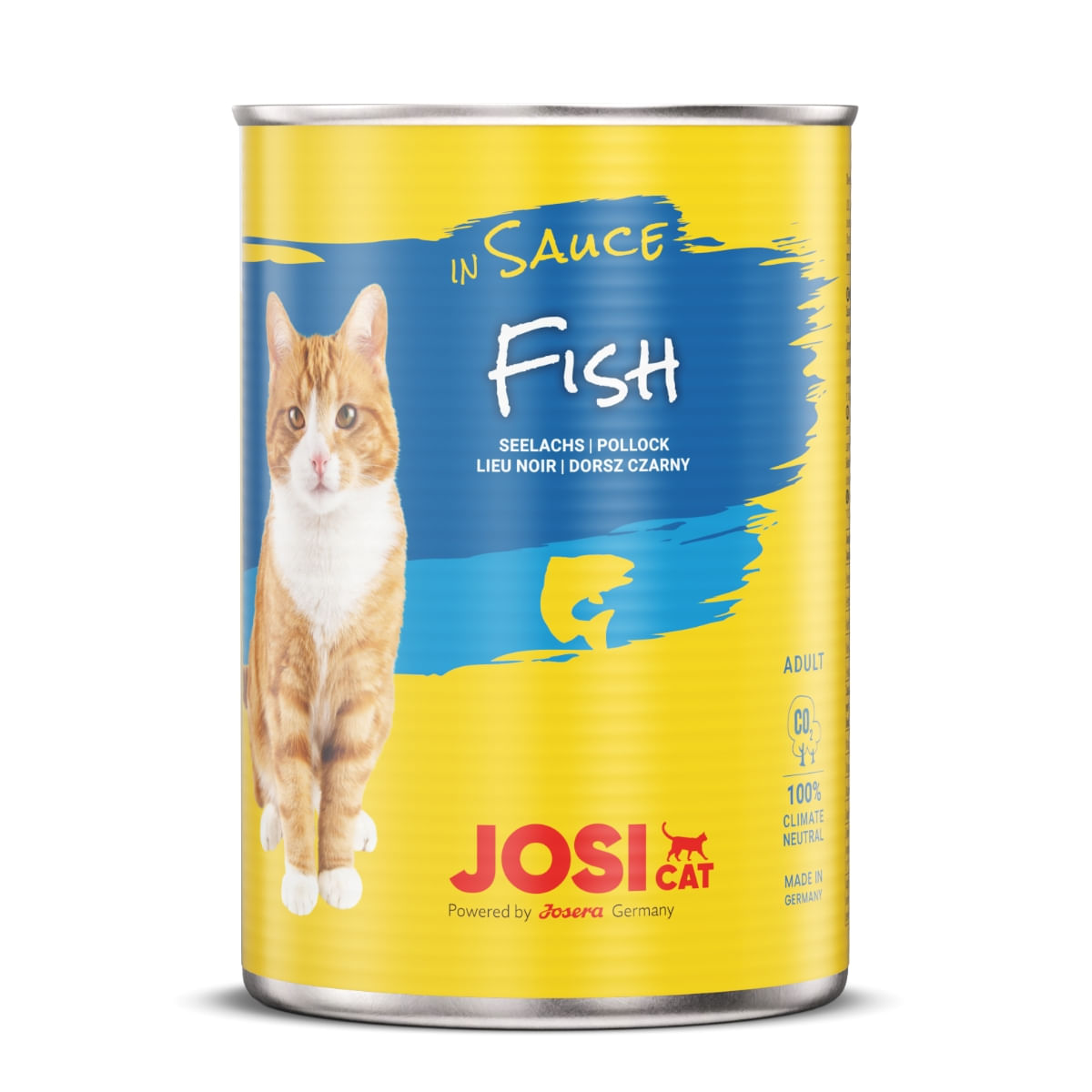 JOSICAT, Pește, bax conservă hrană umedă pisici, (în sos), 415g x 12 - poza 2