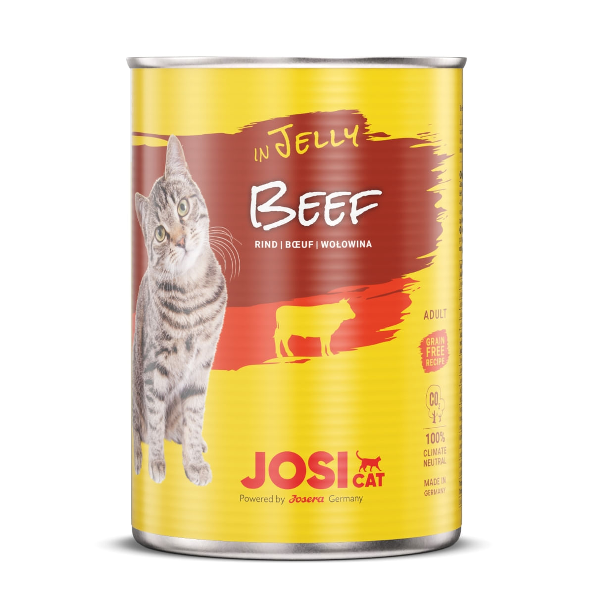 JOSICAT, Vită, bax conservă hrană umedă pisici, (în aspic), 400g x 12 - poza 2