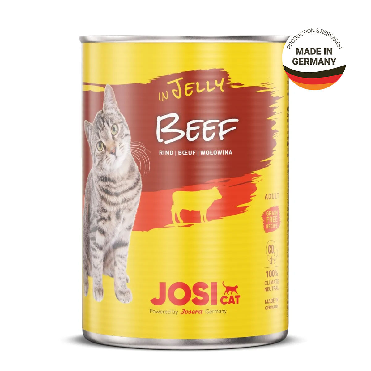 JOSICAT, Vită, bax conservă hrană umedă pisici, (în aspic), 400g x 12 - poza 3