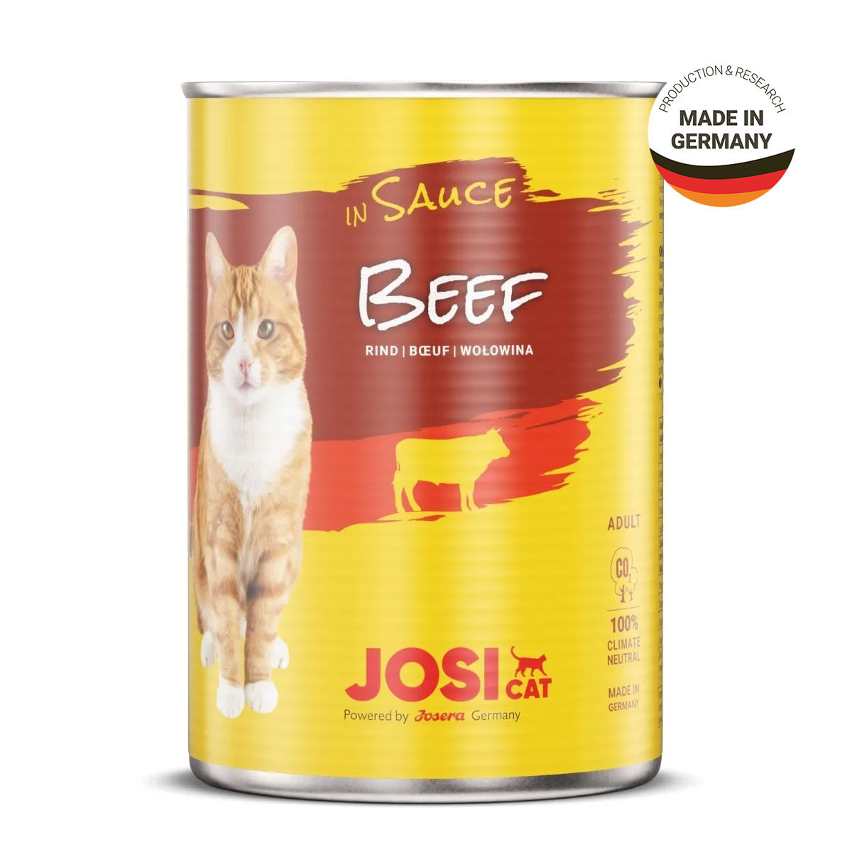 JOSICAT, Vită, conservă hrană umedă pisici, (în sos), bax, 415g x 12buc - poza 1