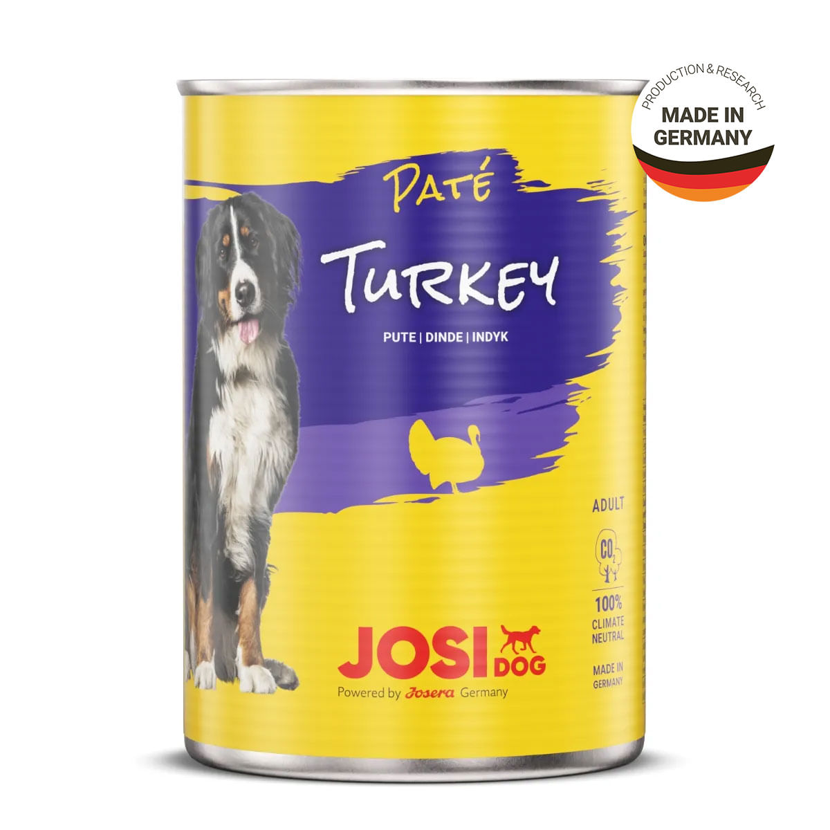 JOSIDOG, Curcan, conservă hrană umedă câini, (pate), 400g x 12 - poza 1