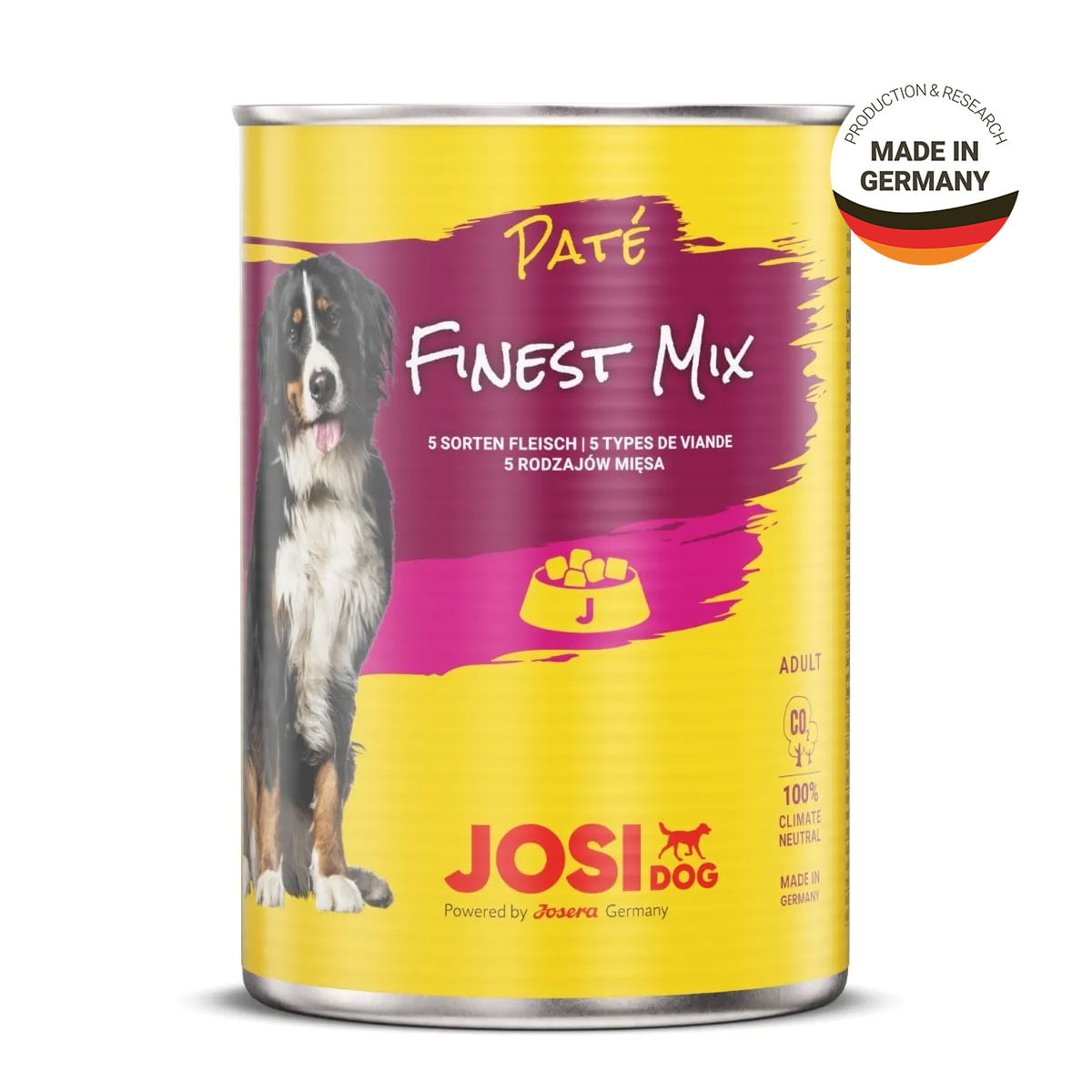 JOSIDOG Finest Mix, Pasăre și Vită, conservă hrană umedă câini, (pate), 400g x 12 - poza 1