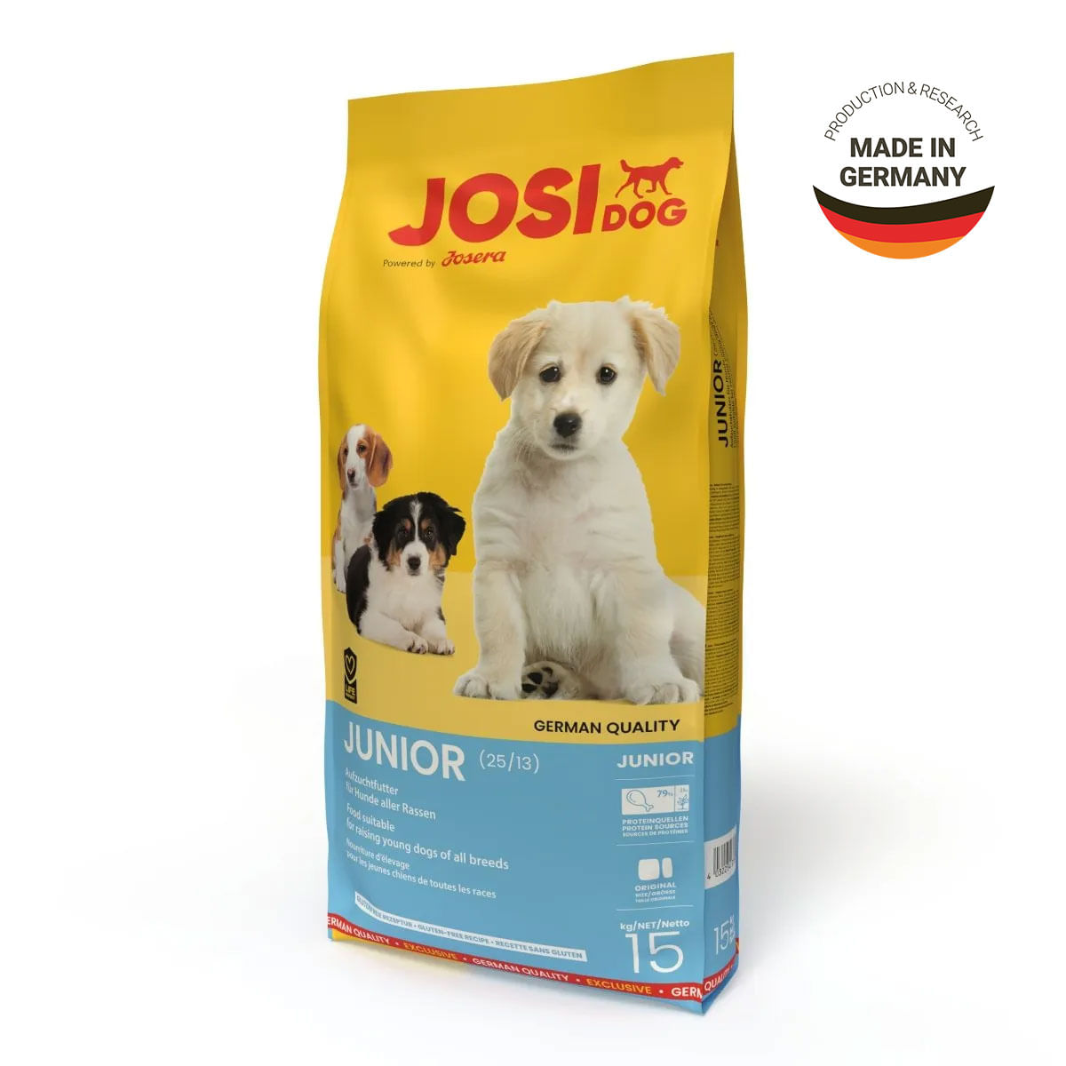 JOSIDOG Junior, XS-XL, Pasăre, hrană uscată câini junior, 15kg - poza 1