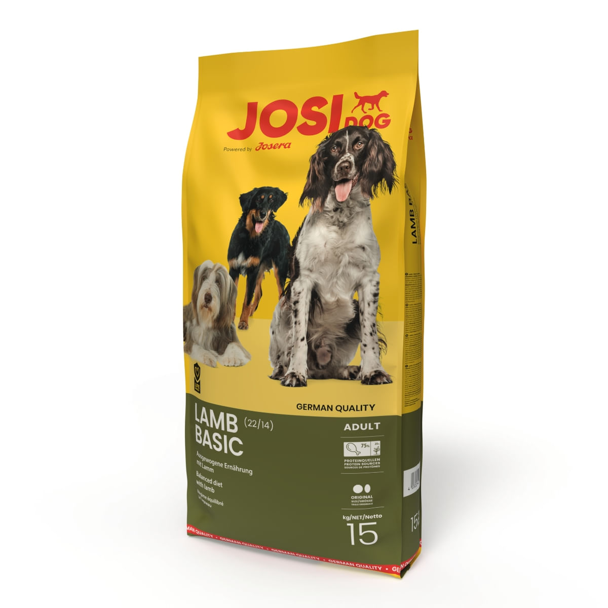 JOSIDOG Lamb Basic, XS-XL, Miel, hrană uscată câini, 15kg - poza 2