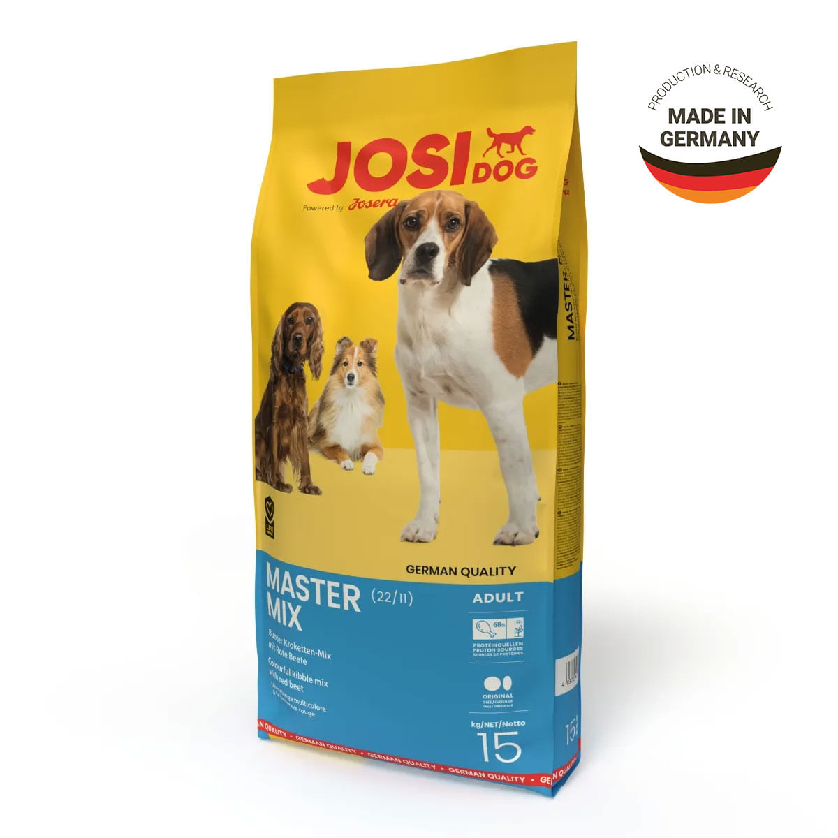JOSIDOG Master Mix, XS-XL, Pasăre, hrană uscată câini, 15kg - poza 1