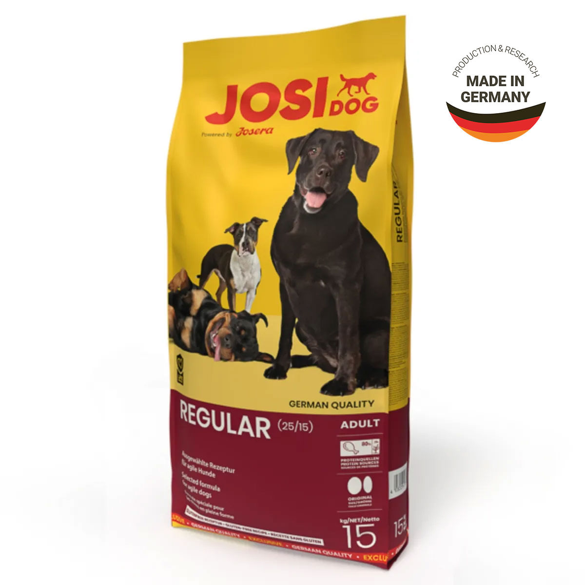 JOSIDOG Regular, XS-XL, Pasăre, hrană uscată câini, 15kg - poza 1