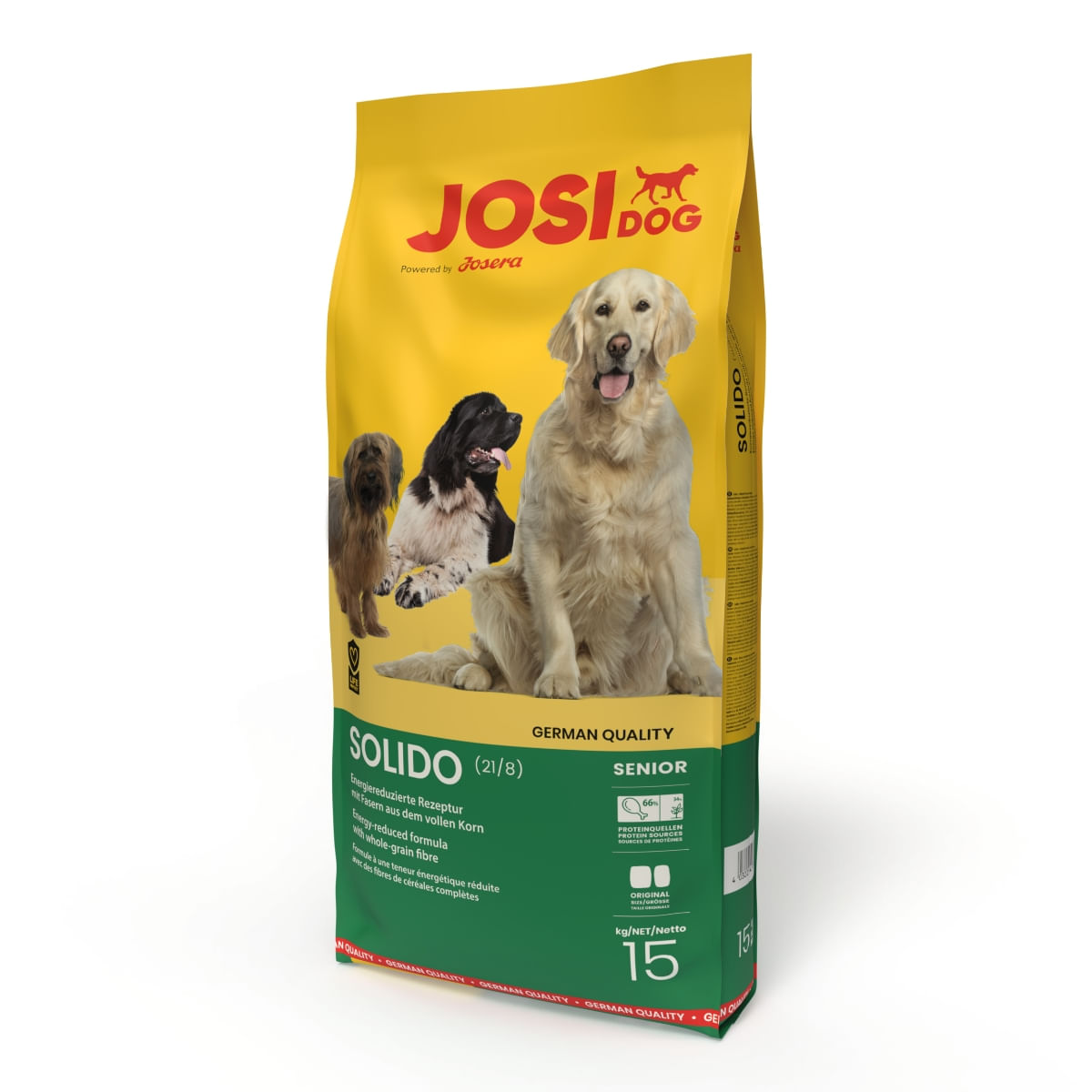 JOSIDOG Solido, XS-XL, Pasăre, hrană uscată câini, obezitate, sistem digestiv, 15kg - poza 2