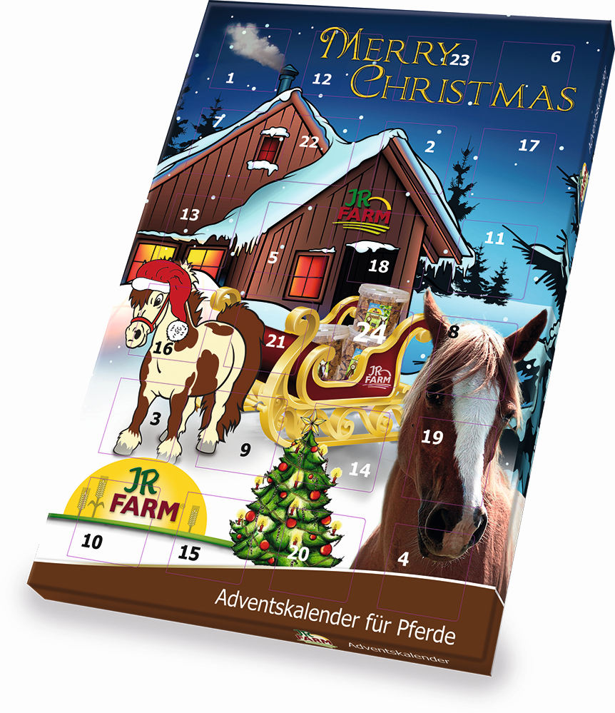 JR FARM Calendar Advent de Crăciun - recompensă pentru cai 140g