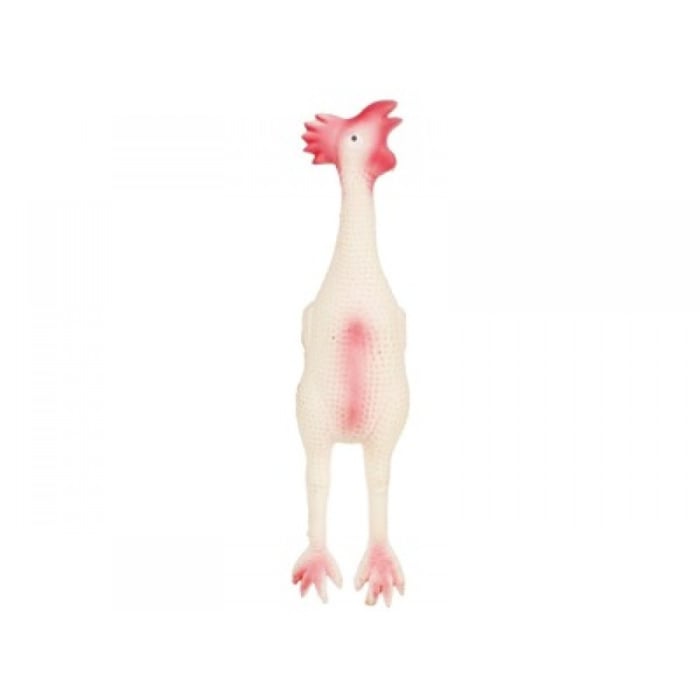 Jucarie din cauciuc moale, forma de gaina, pentru caini, ANASTASIA M-PETS 32x7x6 cm