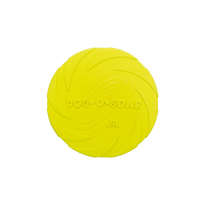 Jucarie pentru caini Disc Frisebee din cauciuc 15 cm