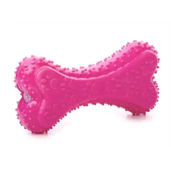 Jucarie pentru caini JK Os roz 12 cm