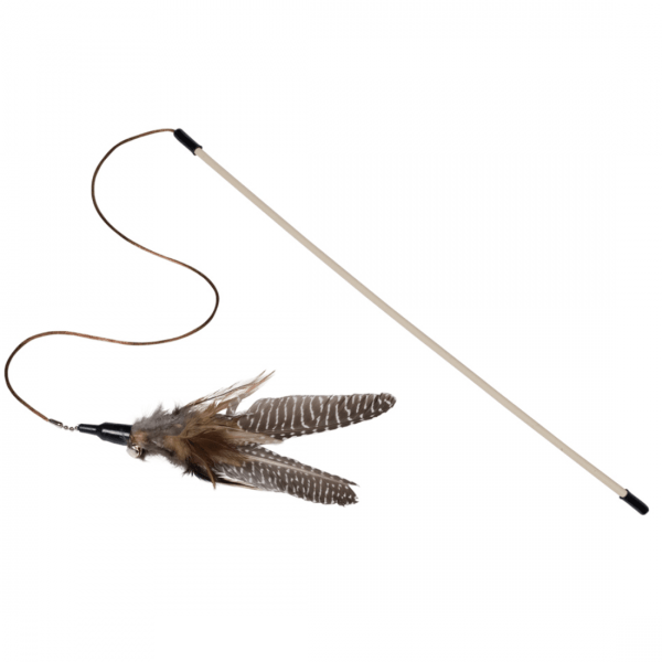Jucarie pentru Pisici Nobby Undita cu Pene 46 cm - poza 1