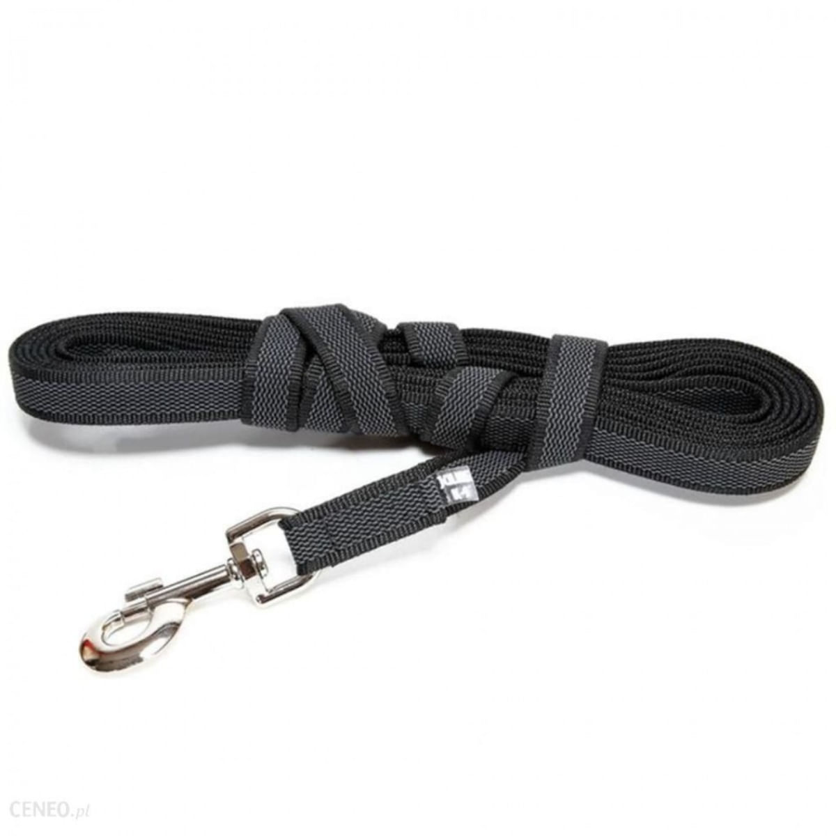 JULIUS-K9 Color & Gray, lesă antiderapantă cu mâner câini, textil, bandă JULIUS-K9 Color & Gray, lesă antiderapantă cu mâner câini, 50kg, textil, bandă, 20mm x 10m, negru - poza 2