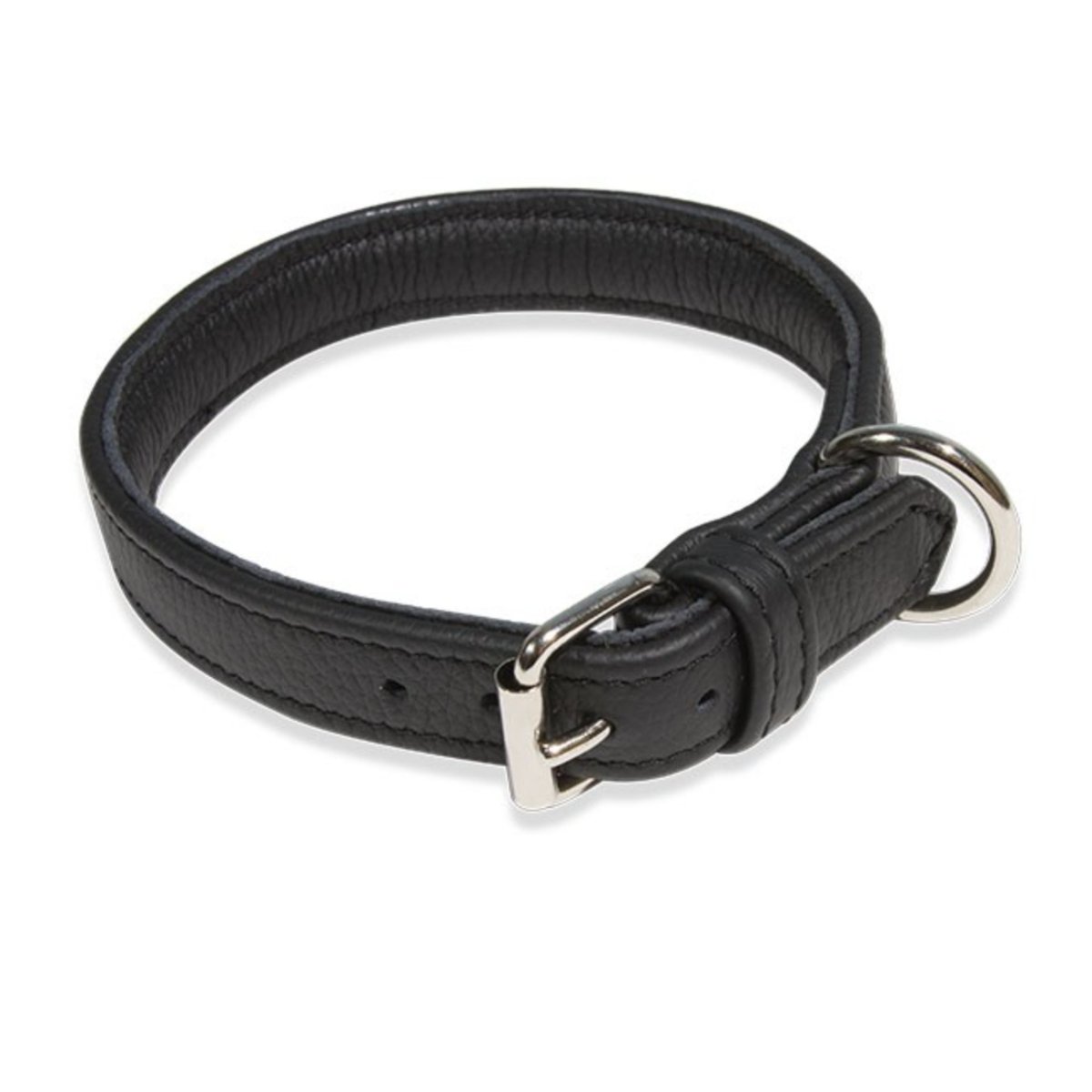 JULIUS-K9 ECO leather, zgardă ajustabilă câini, piele, negru JULIUS-K9 ECO leather, zgardă ajustabilă câini, piele, 25mm x 45cm, negru - poza 2
