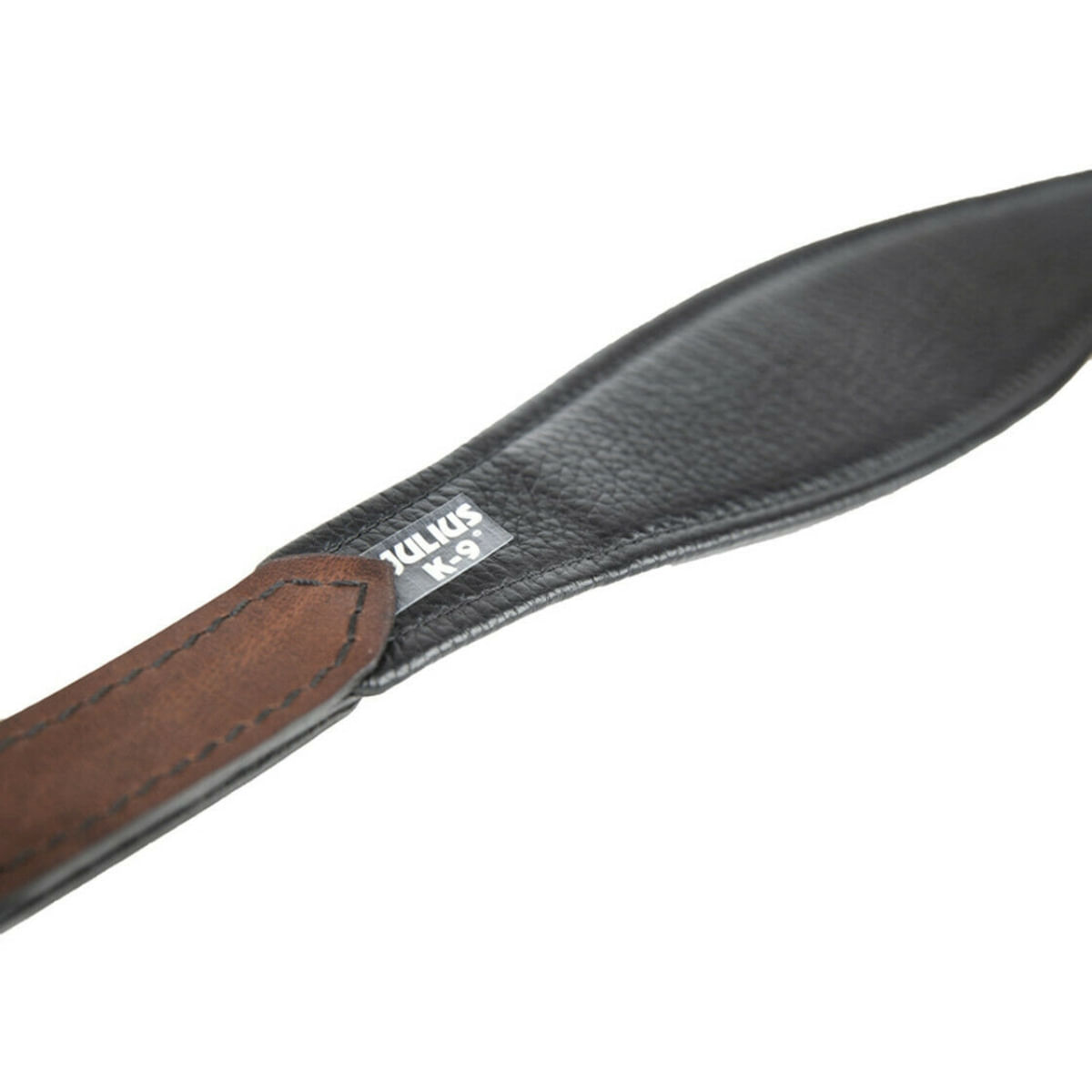 JULIUS-K9 ECO leather, zgardă ajustabilă cu mâner câini, piele, 65mm x 40-49cm, maro - poza 3