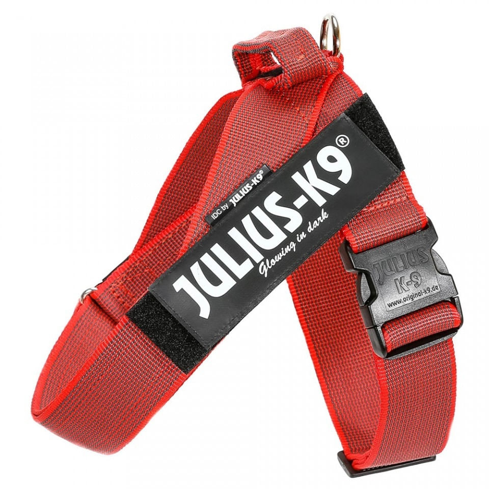 JULIUS-K9 IDC Color & Gray, ham bandă câini, M, 14-25kg, roşu - poza 1