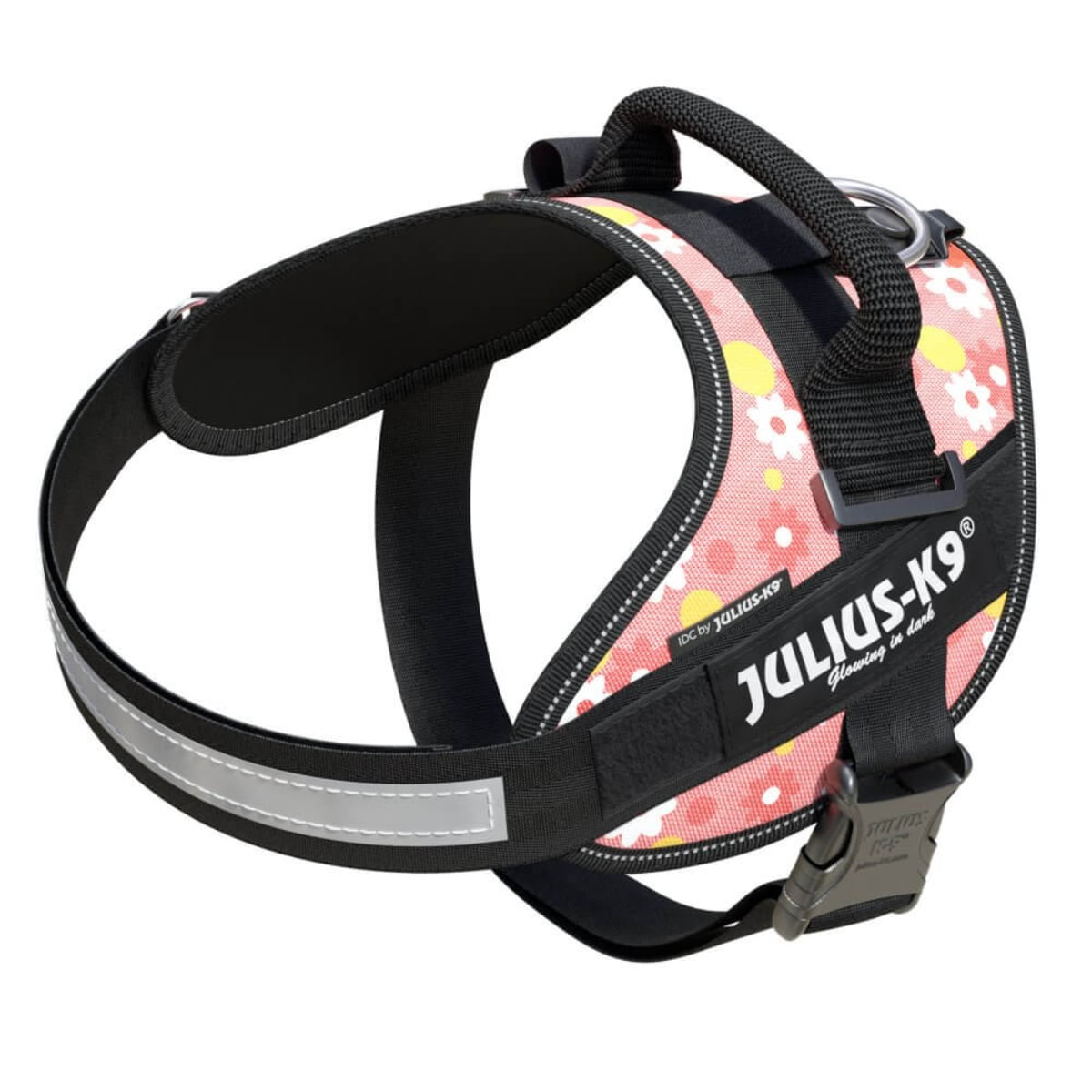 JULIUS-K9 IDC Power Patterned, ham câini JULIUS-K9 IDC Power, ham câini, 2XS, 2-5kg, roz cu flori - poza 1