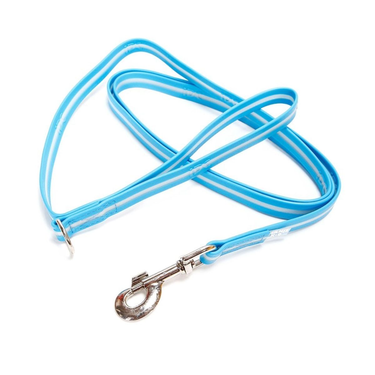 JULIUS-K9 IDC Rope, lesă fosforescentă cu mâner și inel câini, cauciuc, 19mm x 2m, albastru marin - poza 2