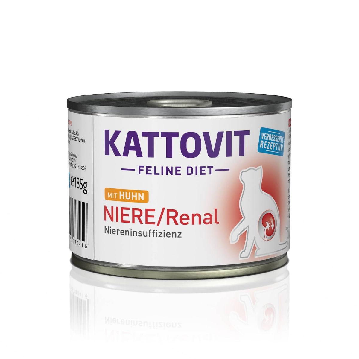 KATTOVIT Renal, Pui, dietă veterinară, conservă hrană umedă pisici, sistem renal, (în aspic), bax, 185g x 12buc - poza 3